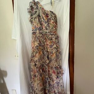 Mother of the Bride Gown: 16W, one shoulder